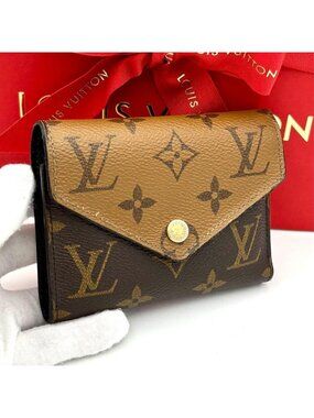Louis Vuitton Monogram Reverse Victorine Brown Wallet and